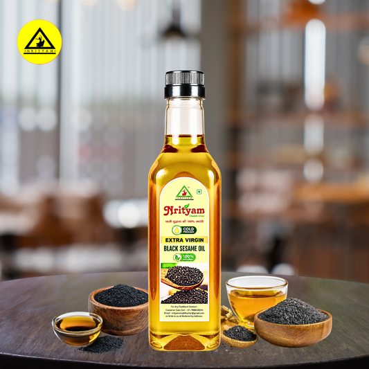 BLACK SESAME OIL | COLD PRESSED | 100% PURE & NATURAL | WOOD PRESSED OIL |