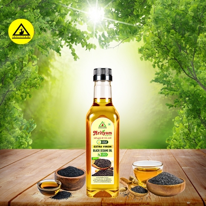 BLACK SESAME OIL | COLD PRESSED | 100% PURE & NATURAL | WOOD PRESSED OIL |