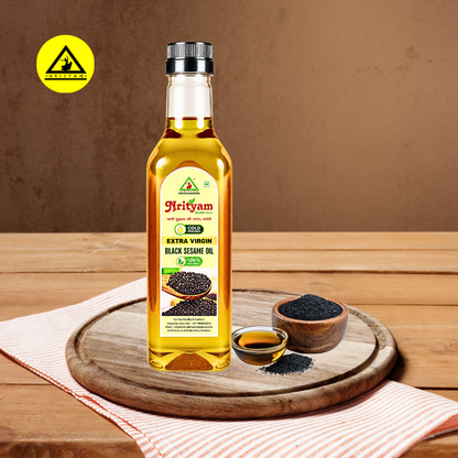 BLACK SESAME OIL | COLD PRESSED | 100% PURE & NATURAL | WOOD PRESSED OIL |