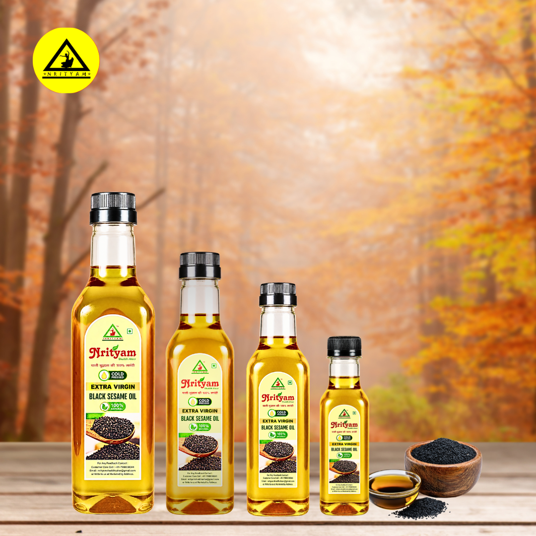 BLACK SESAME OIL | COLD PRESSED | 100% PURE & NATURAL | WOOD PRESSED OIL |