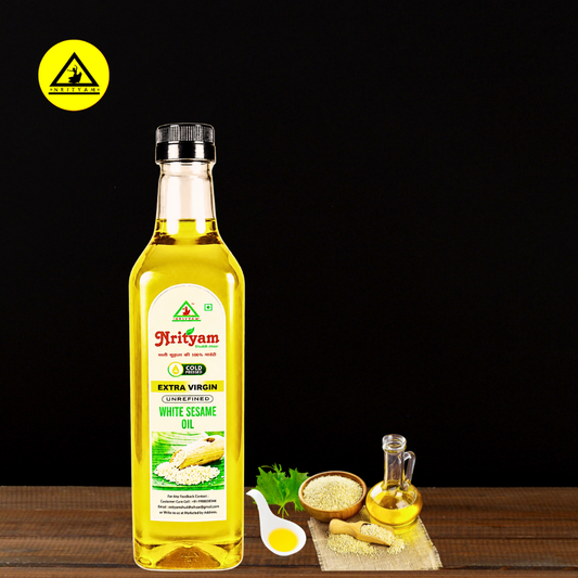 WHITE SESAME OIL | COLD PRESSED |EXTRA VIRGIN | 100% PURE & HEALTHY |