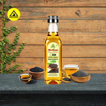 BLACK SESAME OIL | COLD PRESSED | 100% PURE & NATURAL | WOOD PRESSED OIL |