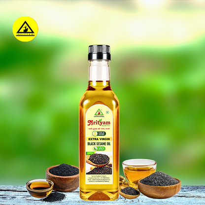 BLACK SESAME OIL | COLD PRESSED | 100% PURE & NATURAL | WOOD PRESSED OIL |